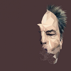 Jack Nicholson — Low poly by Paul DOUARD