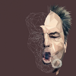 Jack Nicholson – Low poly by Paul DOUARD2