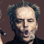 Jack Nicholson — Low poly by Paul DOUARD9